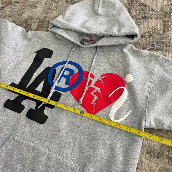 The Kid Laroi Hoodie — Gray Puff Print (Size Small) - Picture 4 of 7